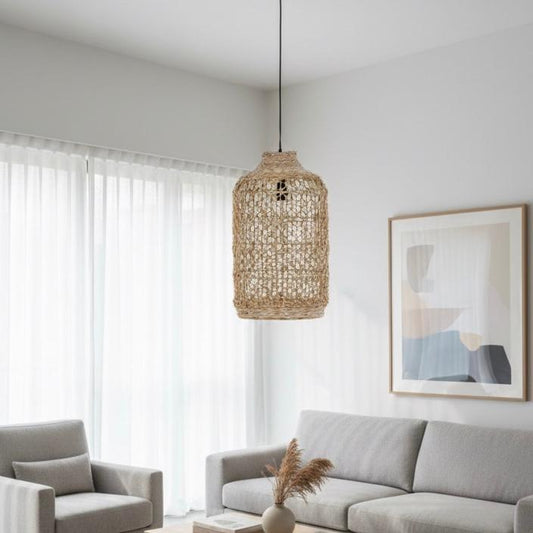 Tall Lili Natural Pendant Light