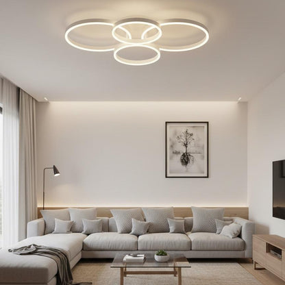 Modern Round Acrylic Circles Chandelier