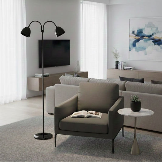 Simple Floor Lamp Double Head