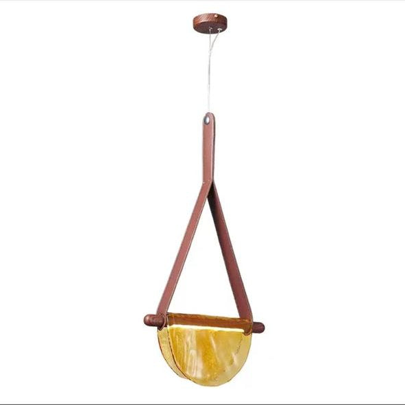 Artistic Luxury Bend Glass Pendant Light
