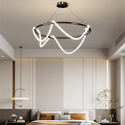 Creative Design Round Bar With Hanging Led Rope