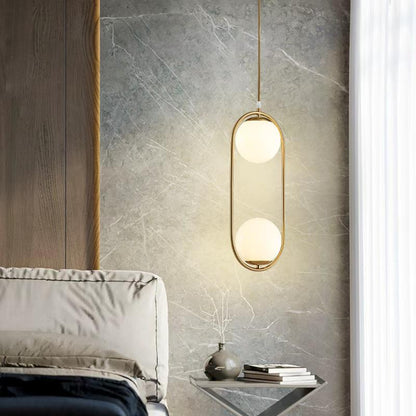 Double Glass Ball Pendant Light