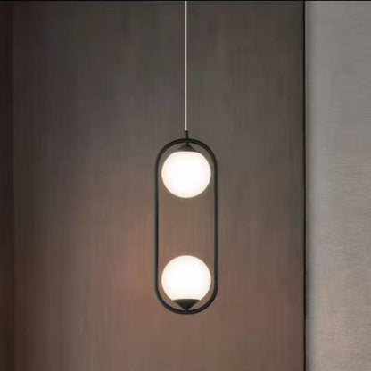 Double Glass Ball Pendant Light