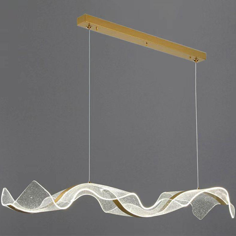Artistic Acrylic Wave Chandelier