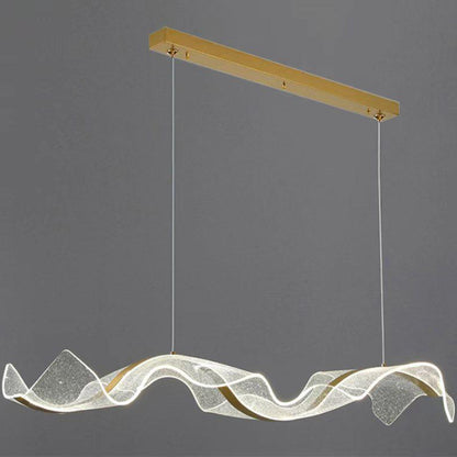 Artistic Acrylic Wave Chandelier