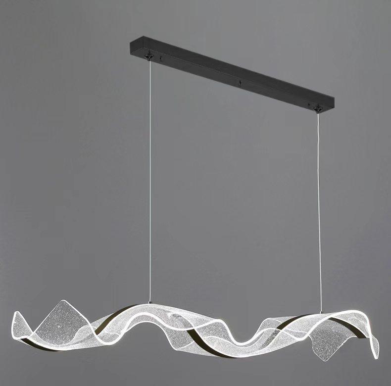 Artistic Acrylic Wave Chandelier
