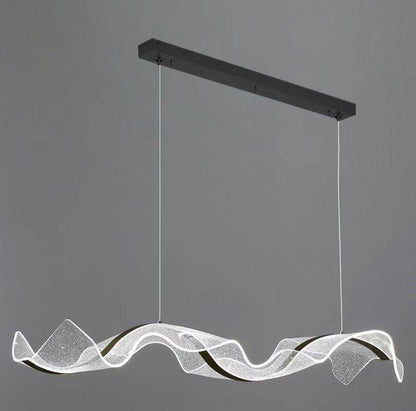 Artistic Acrylic Wave Chandelier