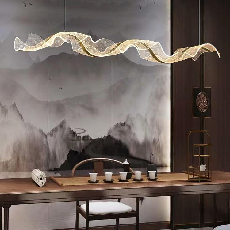 Artistic Acrylic Wave Chandelier