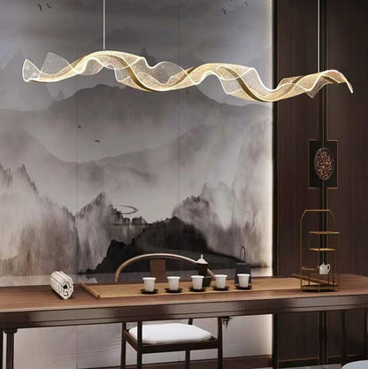 Artistic Acrylic Wave Chandelier