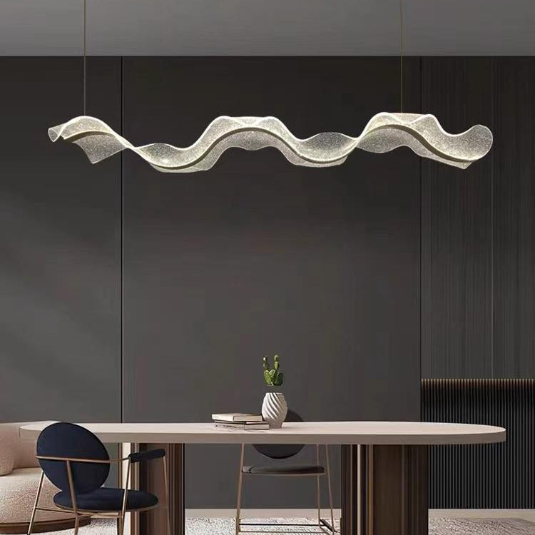 Artistic Acrylic Wave Chandelier