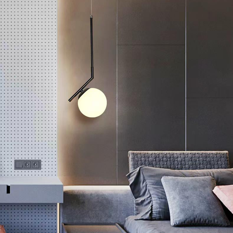 Modern Glass Oblique Pendant Light