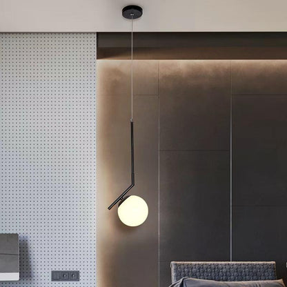 Modern Glass Oblique Pendant Light