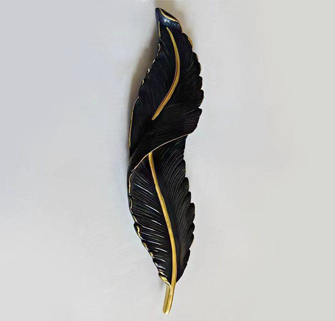Artistic Led Feather Wall Lamp