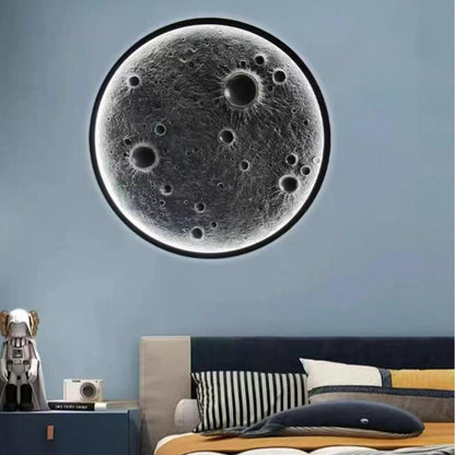 Realistic Resin Moon Wall Lamp