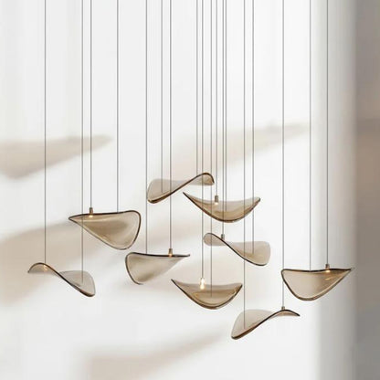 Wave Floating Leaf Chandelier