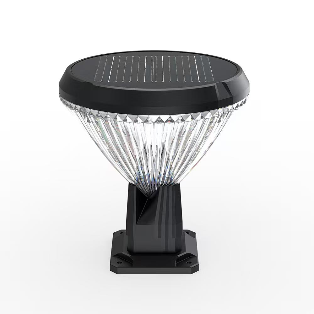 Solar Diamond Pillar Light