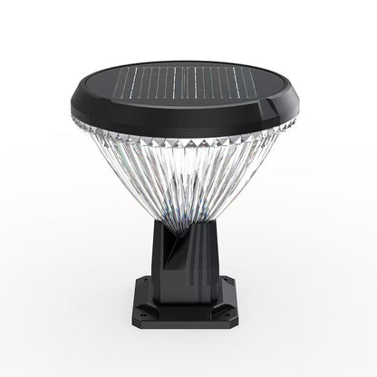 Solar Diamond Pillar Light