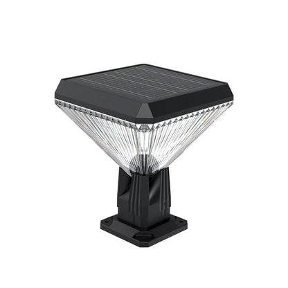 Solar Diamond Pillar Light