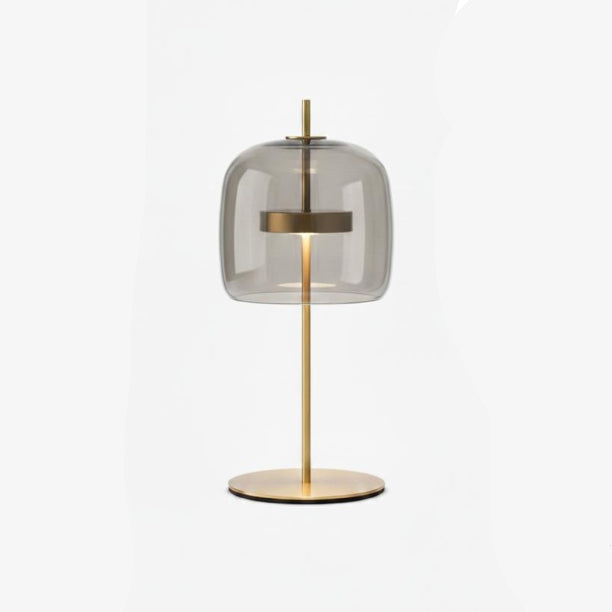 Modern Led Table Lamp With Glass Shade