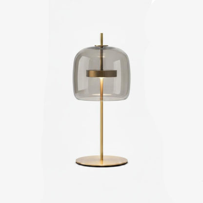 Modern Led Table Lamp With Glass Shade