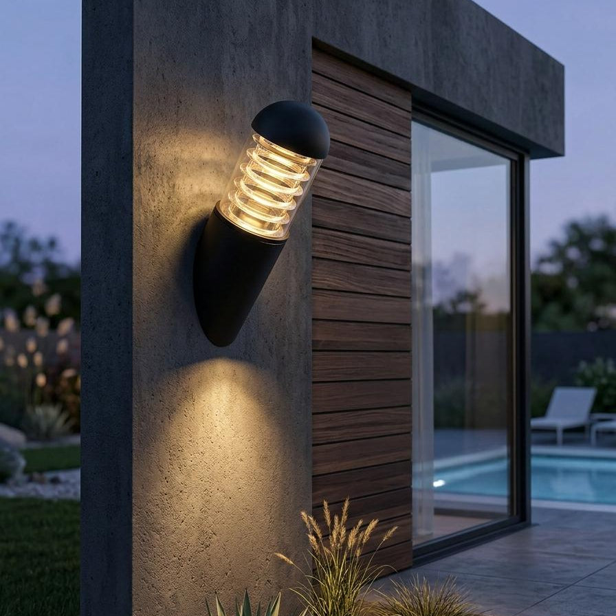 Flat & Bombe Outdoor Wall Lamp