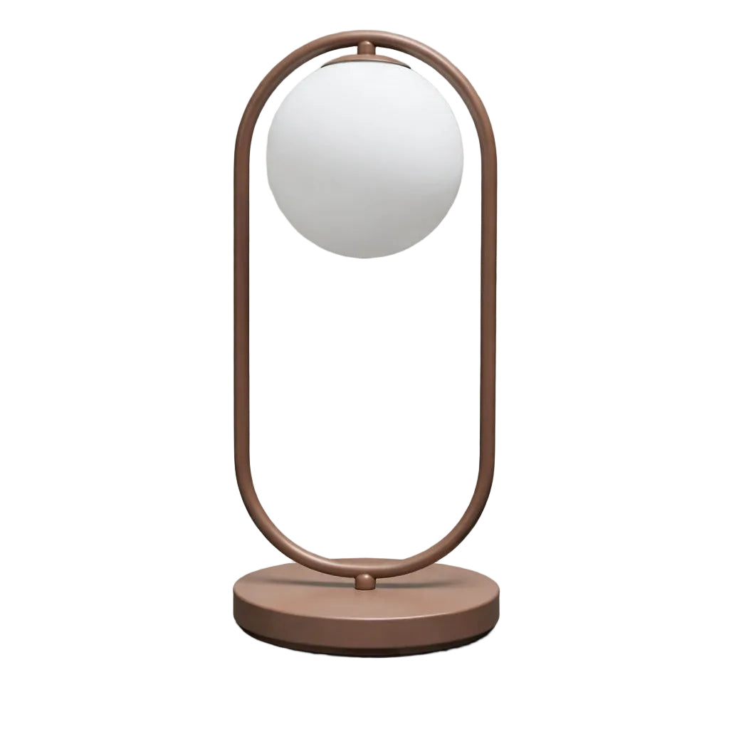 Table Lamp Oval Shape with Milky Ball