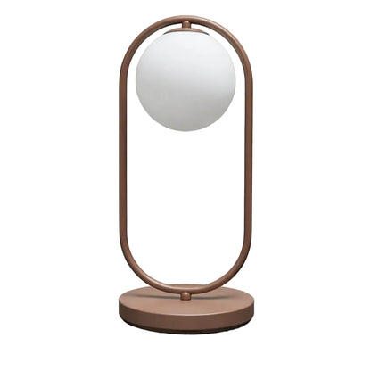 Table Lamp Oval Shape with Milky Ball