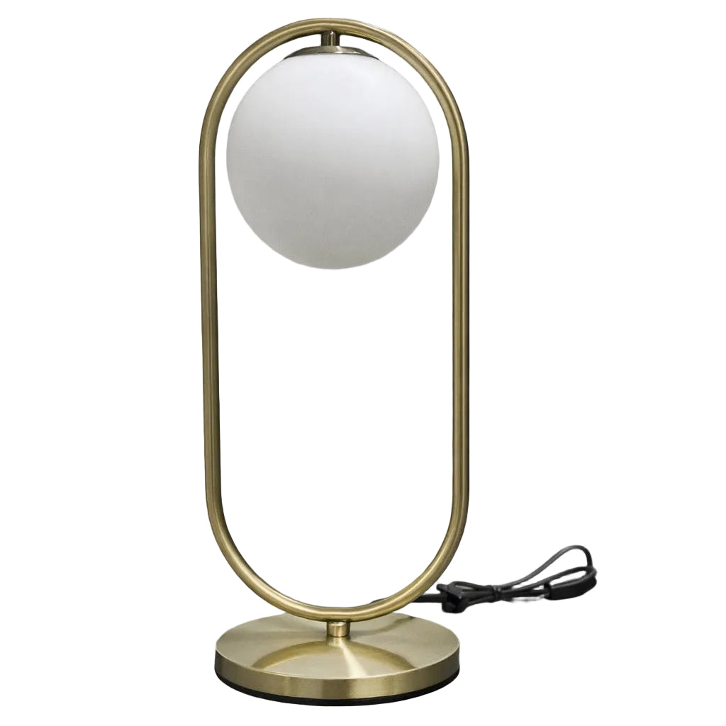 Table Lamp Oval Shape with Milky Ball