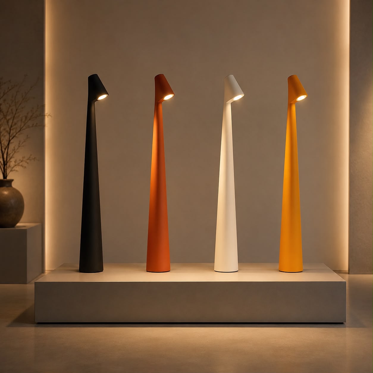 Luma Cone Rechargeable Table Lamp
