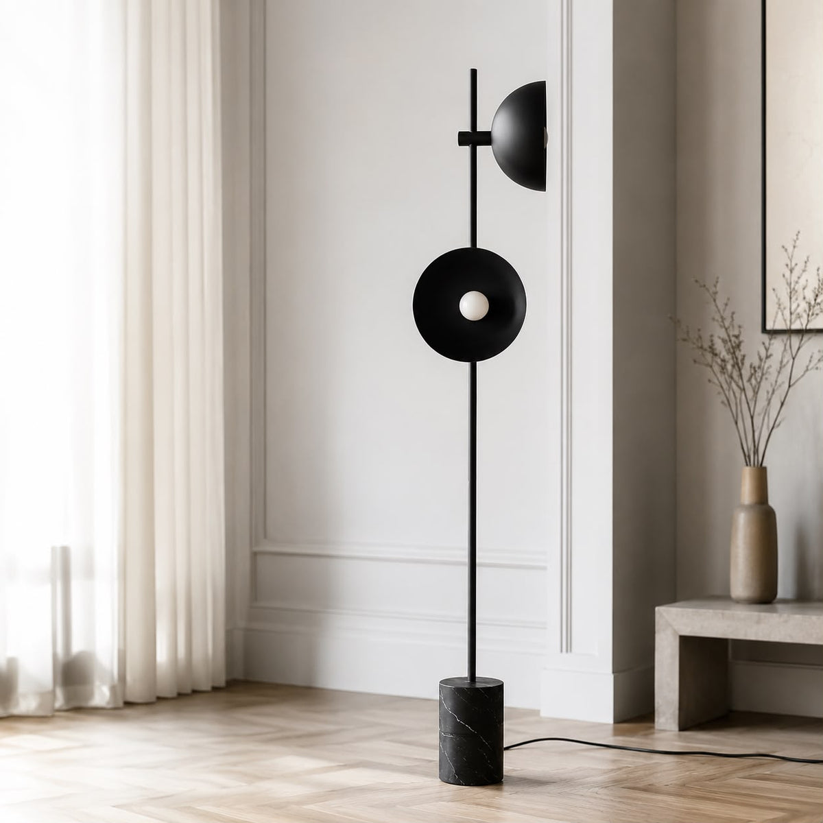 Marble Eclipse Floor Lamp