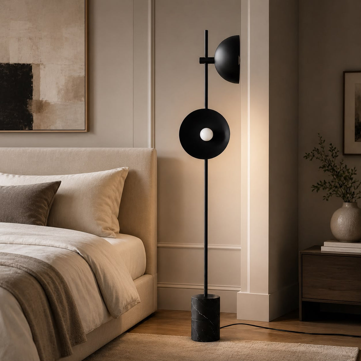 Marble Eclipse Floor Lamp