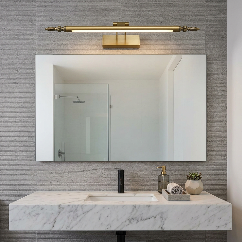 Brass Mirror Light