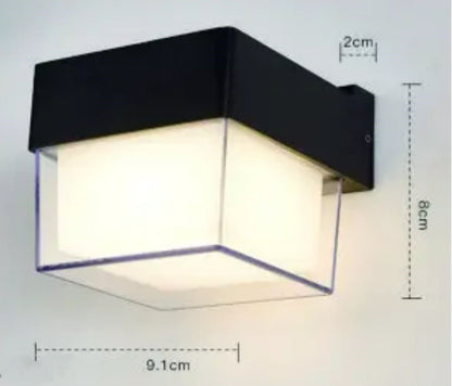 Modern Wall Lamp Acrylic Box Shape