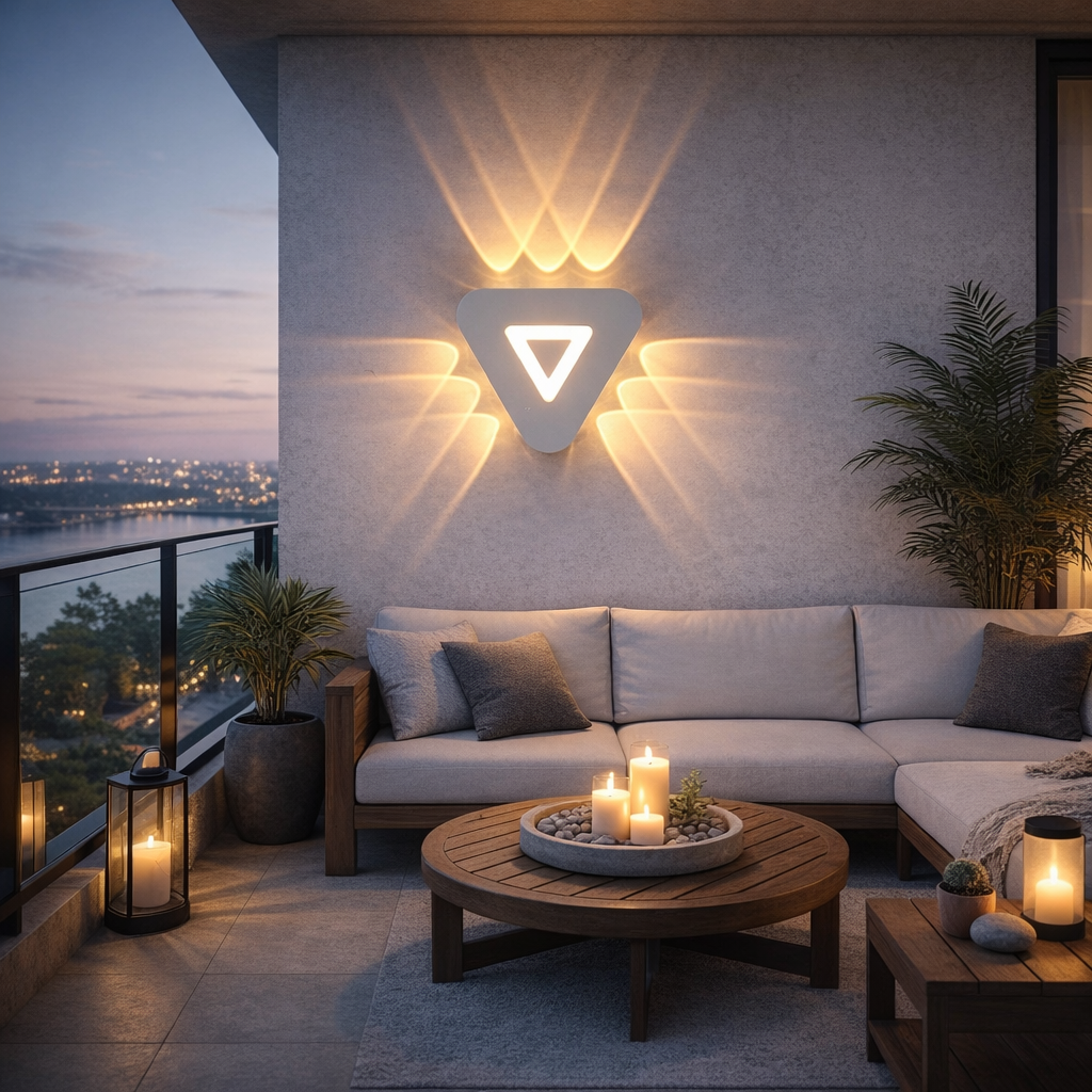 Wall Lamp Triangular Shape