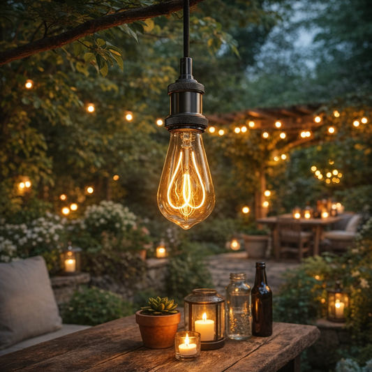 Vintage Rope Lamp Socket Pendant
