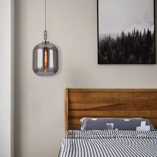 Grigio Smokey Gray Glass Pendant light