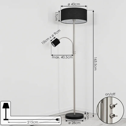 Motel Double Head Floor Lamp