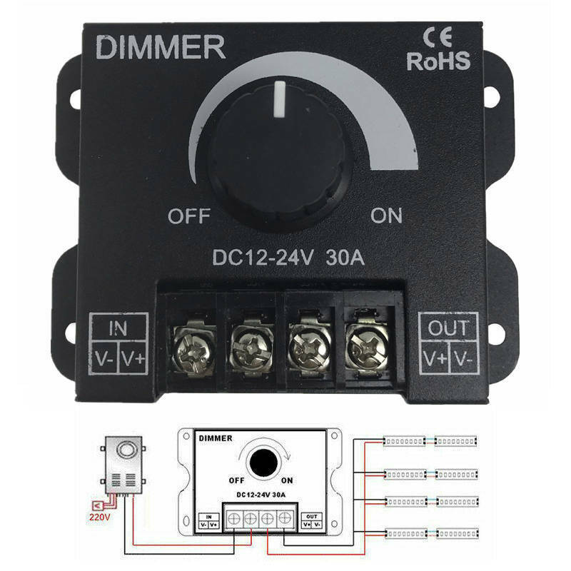 Dimmer Controller For Led Strip Single